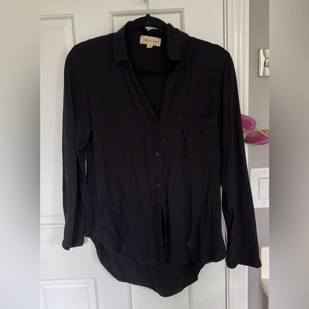 Cloth & Stone Cotton Button Down Shirt